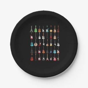 Guitar Musical Instrument Rock en Roll Papieren Bordje