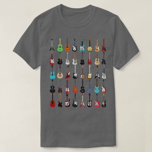 Guitar Musical Instrument (Rock N Roll T-shirt) T-shirt (Design voorkant)