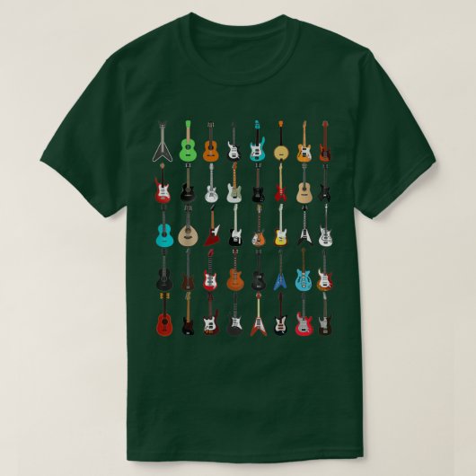Guitar Musical Instrument T-shirt (Design voorkant)