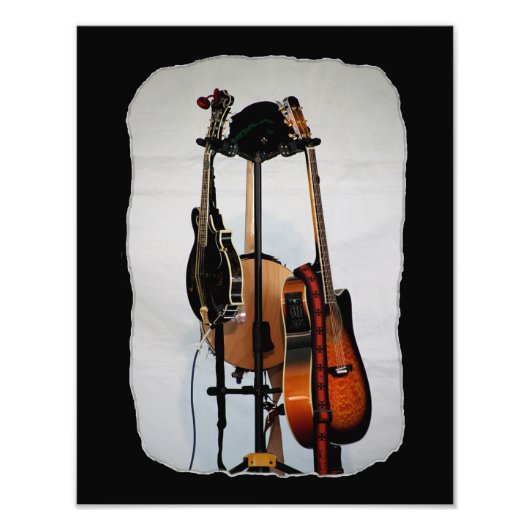 Guitar Musical Instruments Foto Print Afdruk (Voorkant)