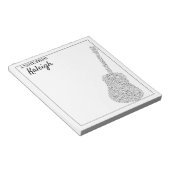 Guitar Musical Notes Notitieblok (Schuin)