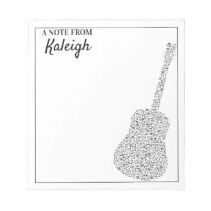 Guitar Musical Notes Notitieblok
