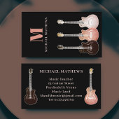 Guitar Musician and Music Teacher Visitekaartje