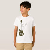 Guitar - Muziek Kinderen Ringer T-Shirt (Voorkant volledig)