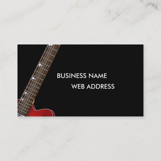 Guitar - Muziek Visitekaartje (Achterkant)