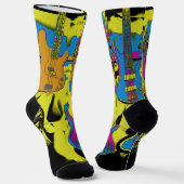 Guitar - Muziekinstrumenten Sokken (Gebogen)