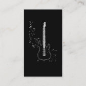 Guitar Muzieknoten Instrument Musicus gitarist Visitekaartje (Voorkant)