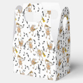 Guitar Muzieknoten Patroon Bedankdoosjes (Geopend)