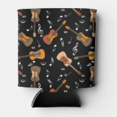 Guitar Muzieknoten Patroon Blikjeskoeler (Voorkant)