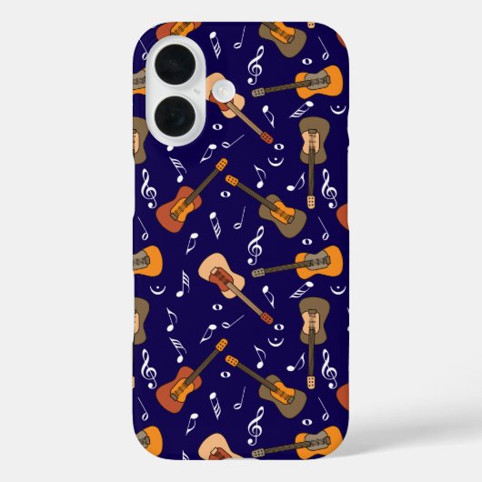 Guitar Muzieknoten Patroon Case-Mate iPhone Case (Achterkant)