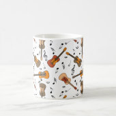 Guitar Muzieknoten Patroon Koffiemok (Center)