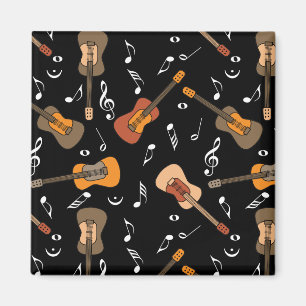 Guitar Muzieknoten Patroon Magneet