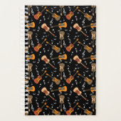 Guitar Muzieknoten Patroon Planner (Voorkant)