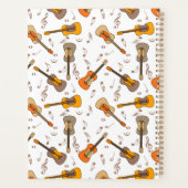 Guitar Muzieknoten Patroon Planner (Achterkant)