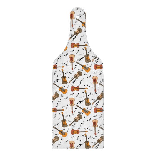 Guitar Muzieknoten Patroon Snijplank (Voorkant)