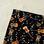 Guitar Muzieknoten Patroon Strandlaken (In situ)