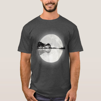 Guitar Nature Moon Guitarist Acoustic Guitar Moonl T-shirt