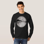 Guitar Natuur Moon Retro Style Guitarist T-shirt (Voorkant volledig)