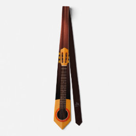Guitar Necktie Music-Thleed Design Versie 1 Stropdas