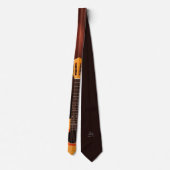 Guitar Necktie Music-Thleed Design Versie 1 Stropdas (Achterkant)