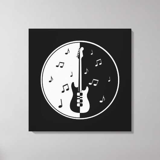 Guitar Night Canvas Afdruk (Voorkant)