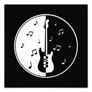 Guitar Night Foto Afdruk