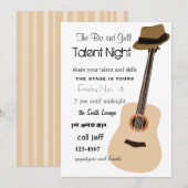 Guitar Night Kaart (Voorkant / Achterkant)