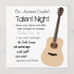 Guitar Night Kaart