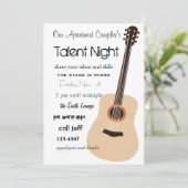 Guitar Night Kaart (Staand voorkant)