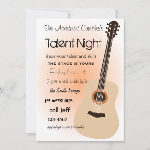 Guitar Night Kaart
