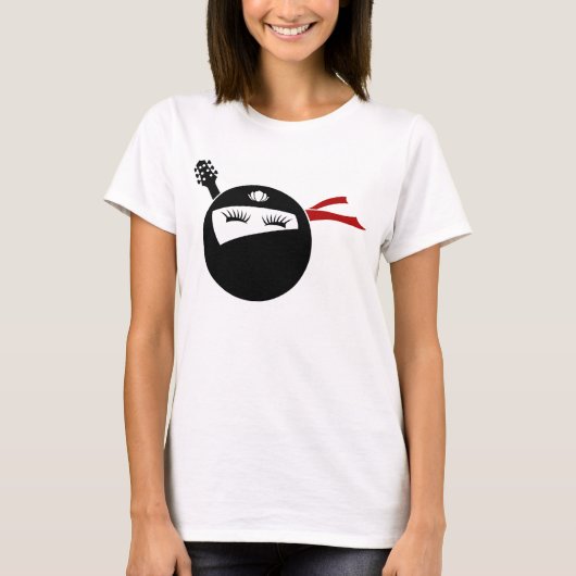 Guitar Ninja T voor meisjes T-shirt (Voorkant)