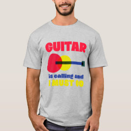 Guitar noemt Funny Guitar Shirt voor Mannen