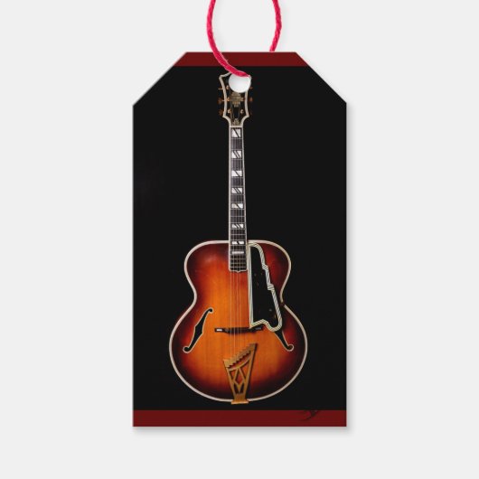 "Guitar Notes" Cadeaulabel (Voorkant)