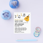Guitar Notes, Musical Instrument Store Flyer (Enkel)
