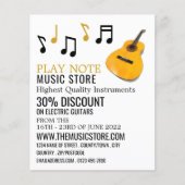 Guitar Notes, Musical Instrument Store Flyer (Voorkant)