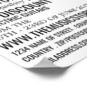 Guitar Notes, Musical Instrument Store Poster (Hoek)