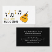 Guitar Notes, Musical Instrument Store Visitekaartje (Voorkant / Achterkant)