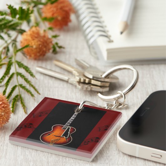 "Guitar Notes" Sleutelhanger (Voorkant Rechts)