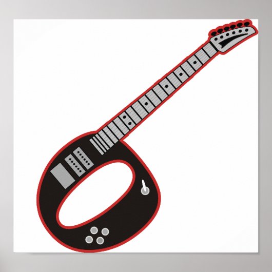 Guitar O Poster (Voorkant)