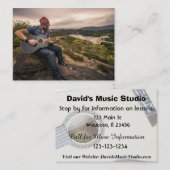 Guitar of Music Lesson Visitekaartje (Voorkant / Achterkant)