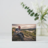 Guitar of Music Lesson Visitekaartje (Staand voorkant)