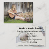 Guitar of Music Lesson Visitekaartje (Voorkant / Achterkant)