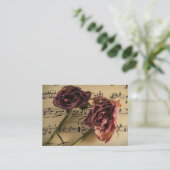 Guitar of Music Lesson Visitekaartje (Staand voorkant)