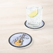 GUITAR-ONDERZETTER ZANDSTEEN ONDERZETTER (Zijkant)