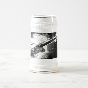 Guitar op Fire Stein Bierpul