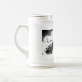 Guitar op Fire Stein Bierpul (Links)