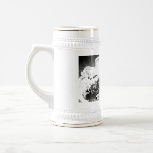 Guitar op Fire Stein Bierpul (Links)