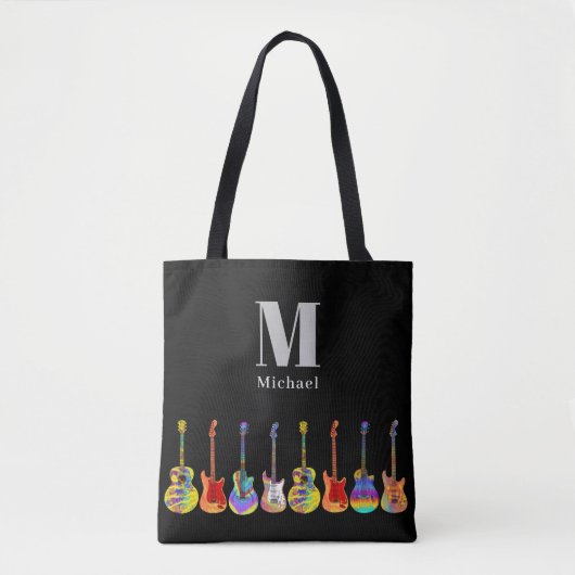 Guitar op maat tote bag (Voorkant)