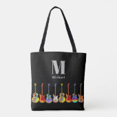 Guitar op maat tote bag (Achterkant)