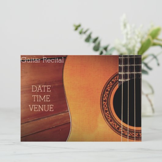 Guitar Overweging elegant stijlvolle prestaties Kaart (Staand voorkant)